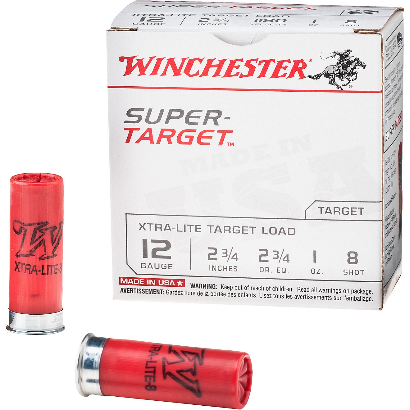 Winchester Super-Target 12 Gauge 8 Shotshells - 25 Rounds                                                                        - view number 2