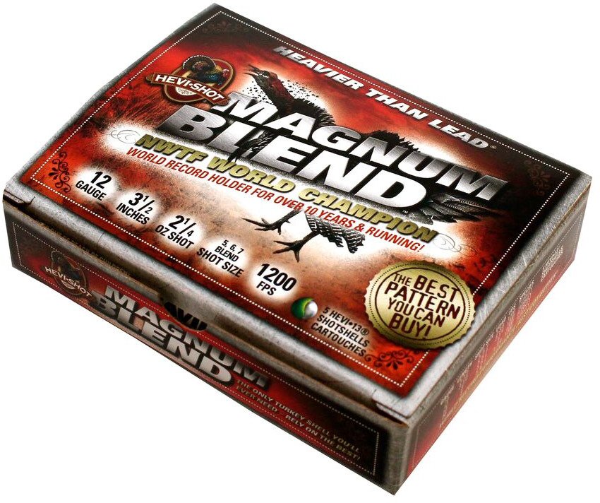 HEVI-Shot Magnum Blend Turkey 12 Gauge Tungsten Shotshells                                                                       - view number 1