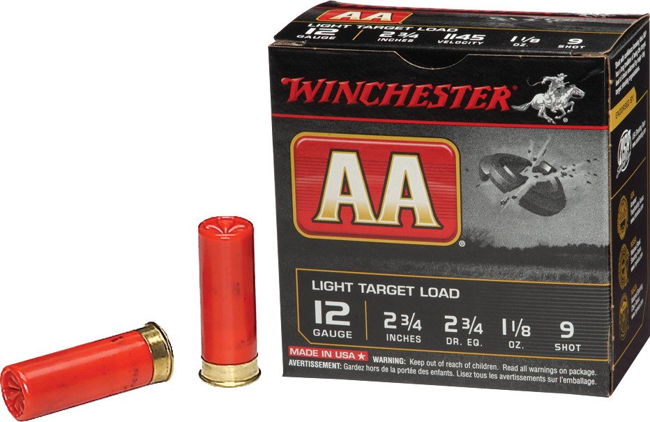 Winchester AA Light Target Load 12 Gauge 9 Shotshells - 25 Rounds                                                                - view number 2