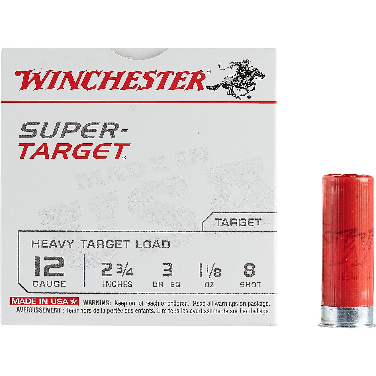 Winchester Target Load 12 Gauge 8 Shotshells - 25 Rounds                                                                         - view number 2