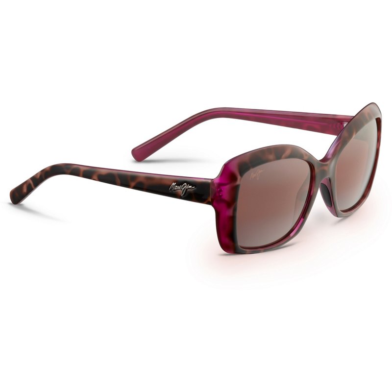 Photos - Wrist Watch Maui Jim Women's Orchid Polarized Sunglasses Brown/Pink - Case Sunglasses