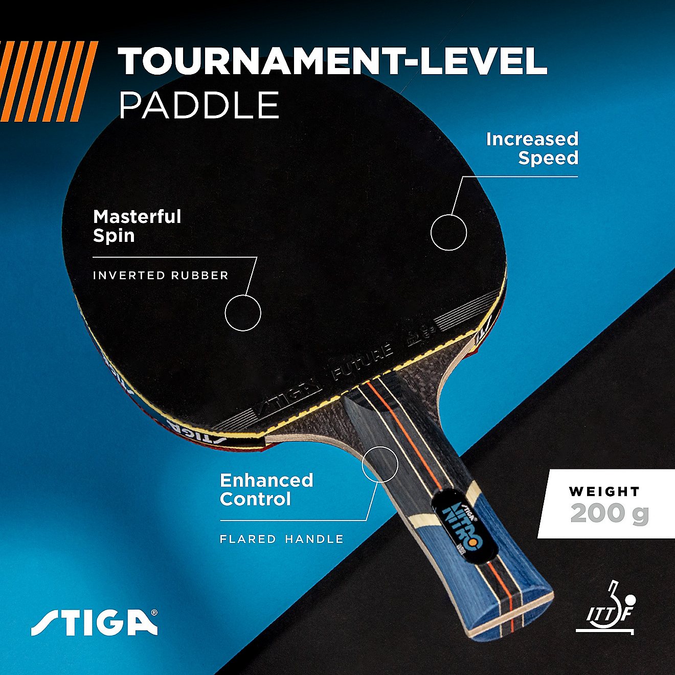 Stiga Nitro Table Tennis Racket                                                                                                  - view number 2