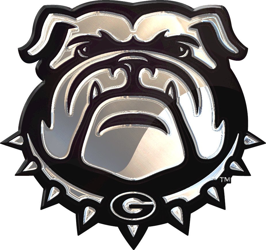 Stockdale University of Georgia Chrome Logo Auto Emblem