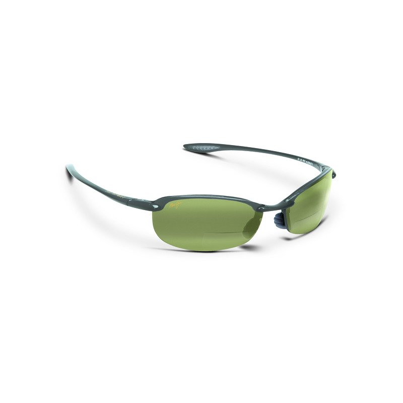 Photos - Wrist Watch Maui Jim Makaha Polarized Reader Sunglasses Grey/Light Green - Case Sungla