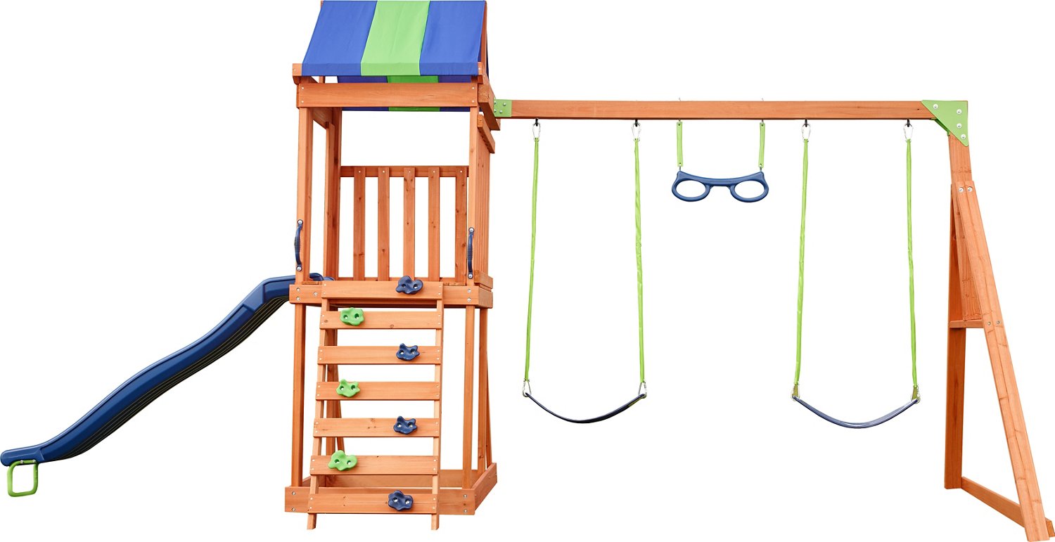 Agame paradise peak wooden best sale swing set