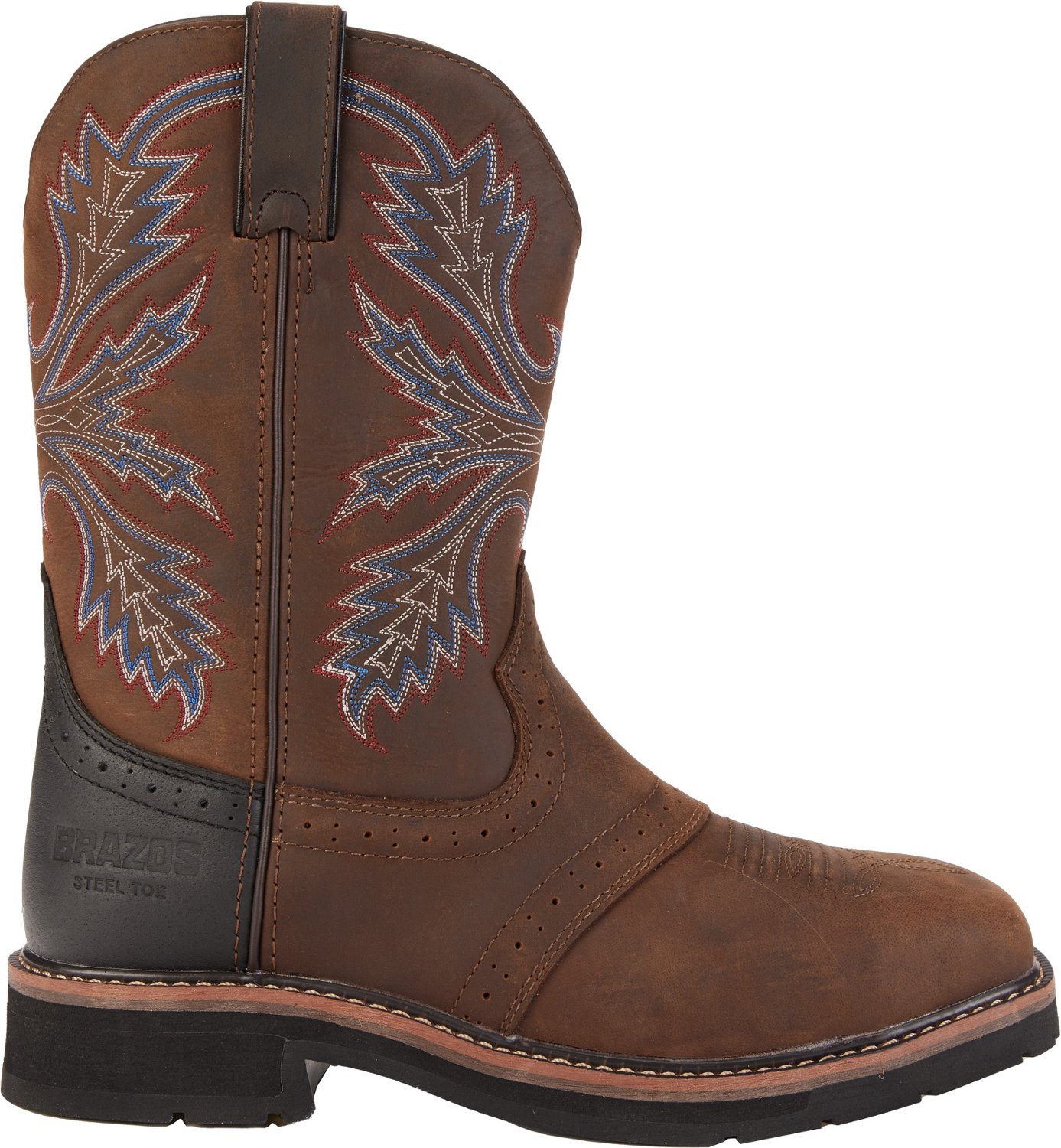 Brazos Men's Bandero 2.0 Steel Toe Wellington Work Boots | Academy