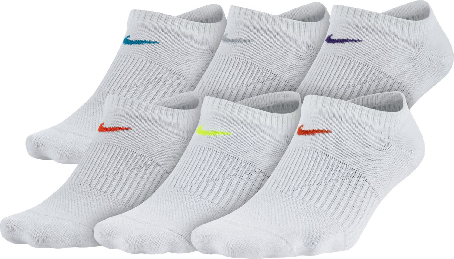 Nike Women's Performance Lightweight NoShow Training Socks 6 Pack