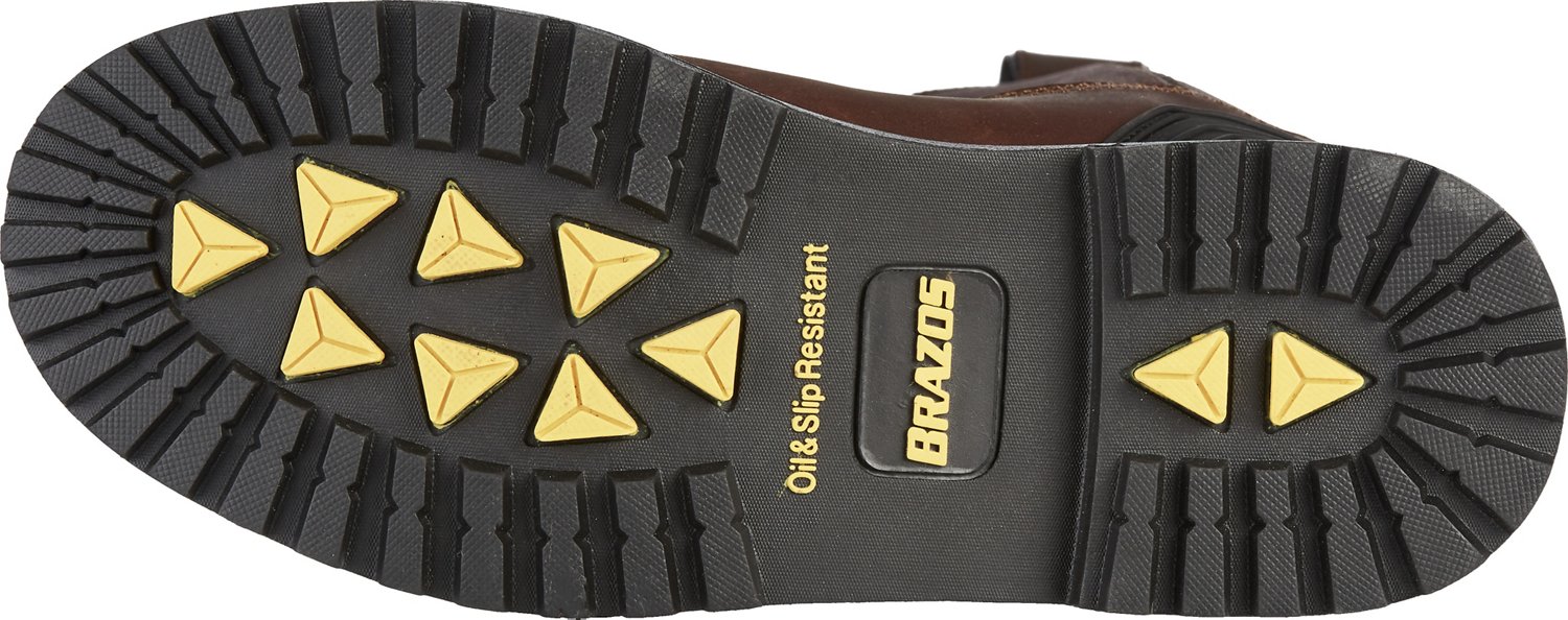 Brazos Men's Ironmite 3.0 Steel Toe Wellington Work Boots Academy