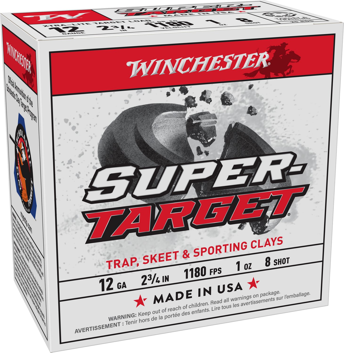 Winchester Super-Target 12 Gauge 8 Shotshells - 25 Rounds                                                                        - view number 1 selected