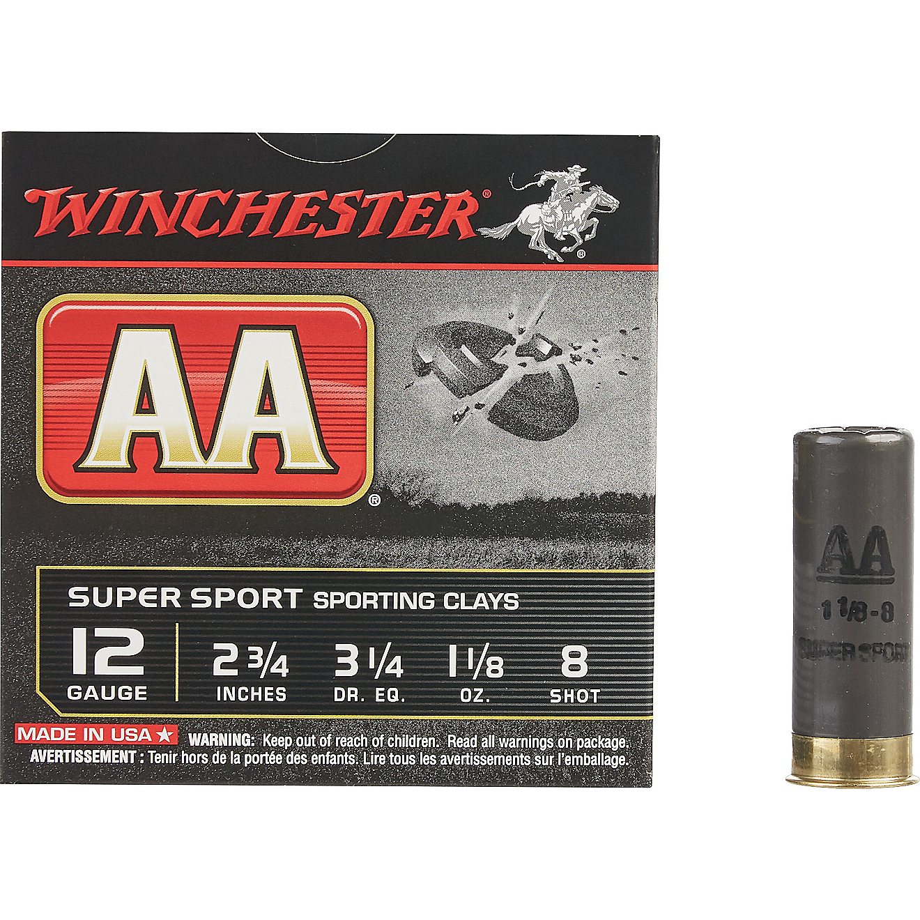 Winchester AA Super Sport Target Load 12 Gauge Shotshells                                                                        - view number 1