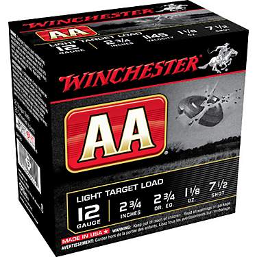 Winchester AA Target Load 12 Gauge Shotshells - 25 Rounds