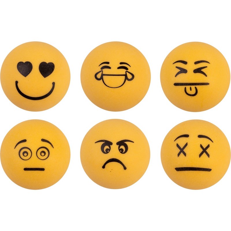 Stiga 1-Star Emoji Table Tennis Balls 6-Pack - Billiards And Table Tennis at Academy Sports