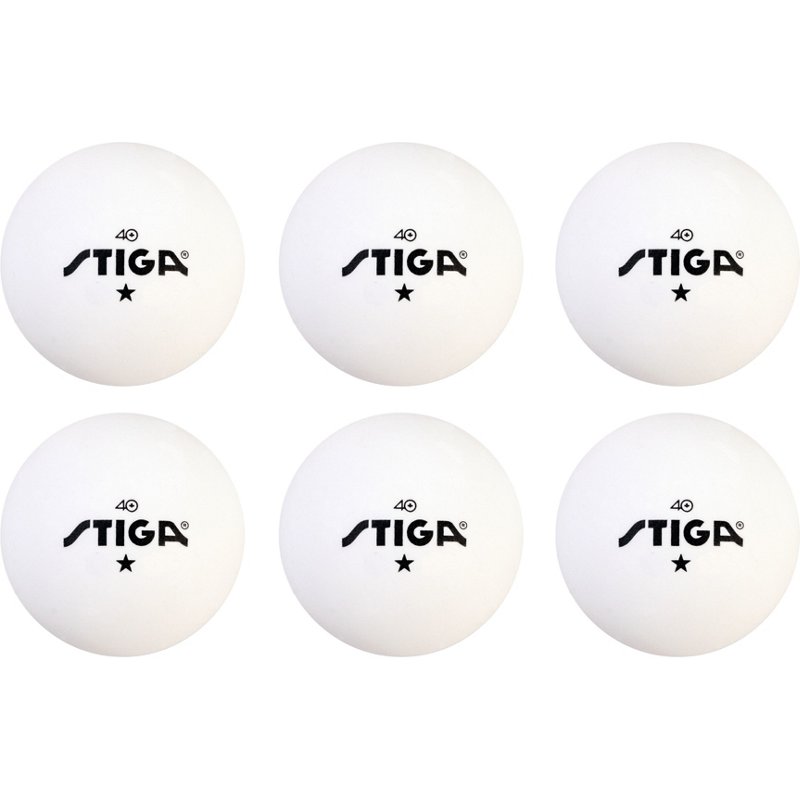 Stiga 1-Star Table Tennis Balls 6-Pack - Billiards And Table Tennis at Academy Sports - T1409