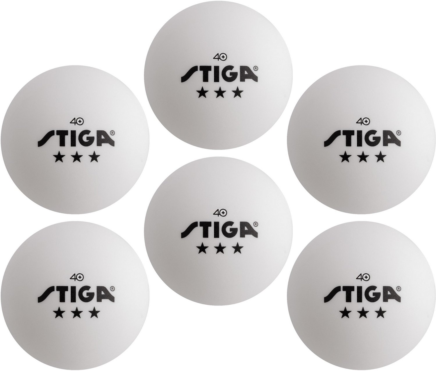 Stiga 3-Star Table Tennis Balls 6-Pack | Academy