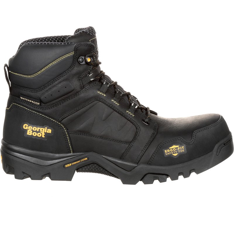 Georgia Men's Amplitude EH Composite Toe Lace Up Work Boots Black, 9.5 - Lace St Work Boots at Academy Sports - GB00130