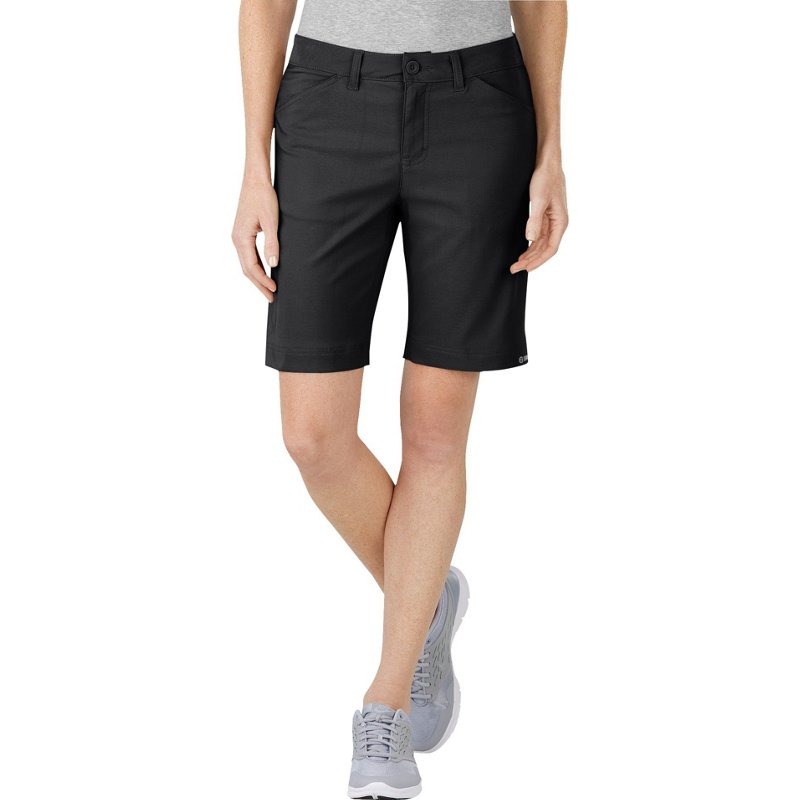 Dickies Women's Performance Bi-Stretch Short Black, 12 - Women's Outdoor Shorts/Skirts at Academy Sports