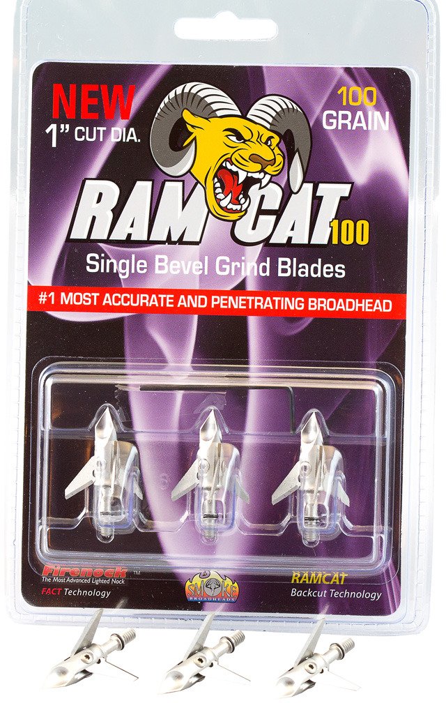 Ramcat Single Bevel Broadheads 3Pack Academy