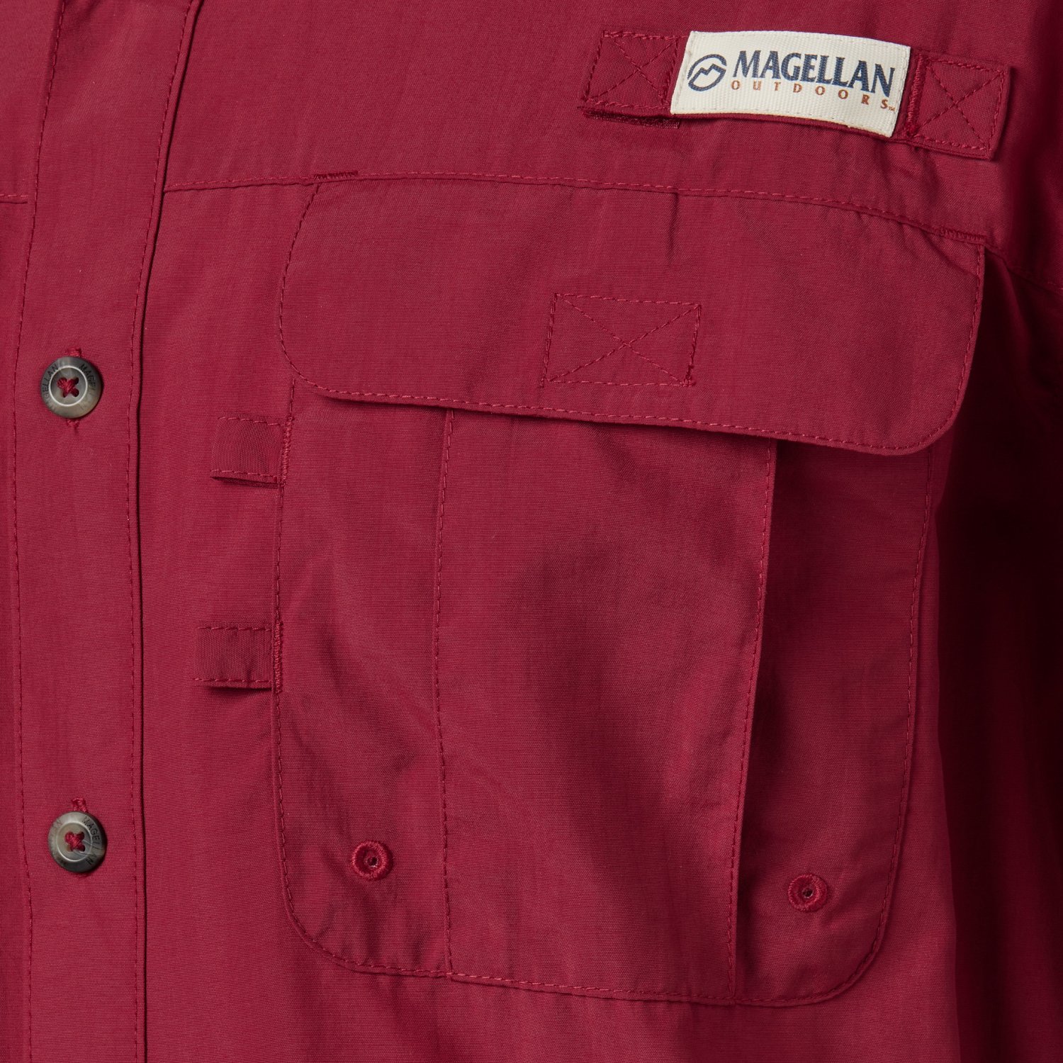 Magellan Outdoors Men's Laguna Madre Solid Short Sleeve Fishing Shirt - view number 4