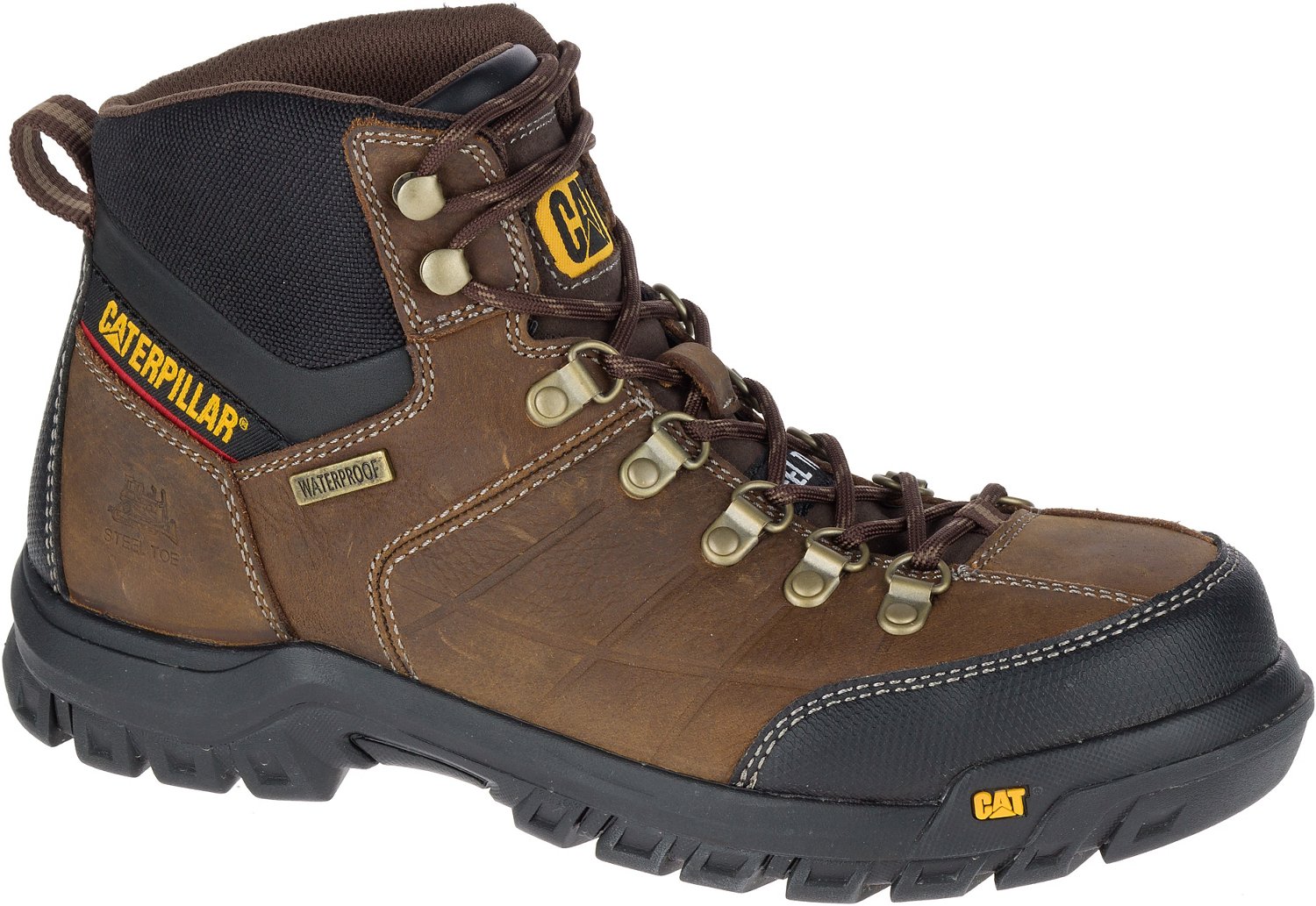 Cat Footwear Men s Threshold EH Steel Toe Lace Up Work Boots Academy