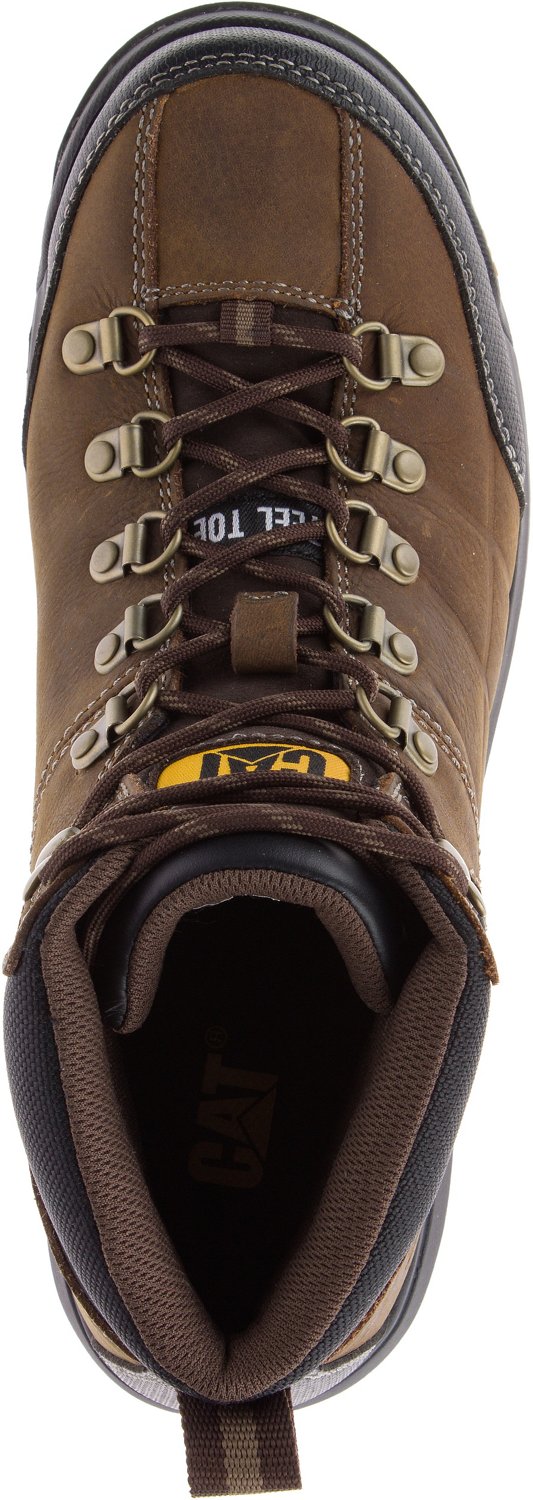 Cat Footwear Men's Threshold EH Steel Toe Lace Up Work Boots                                                                     - view number 4