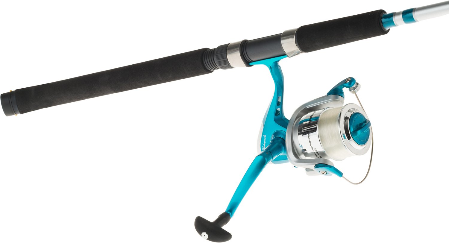 SHAKESPEARE SURF AND PIER CF50A SILVER AND BLUE SPINNING REEL