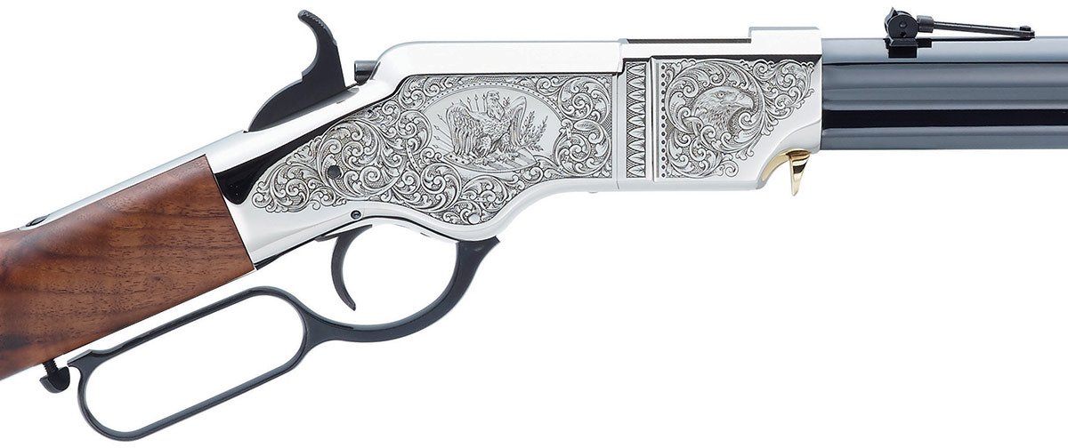 Henry Original Silver Deluxe Engraved .44-40 Winchester Lever-Action Rifle - view number 2