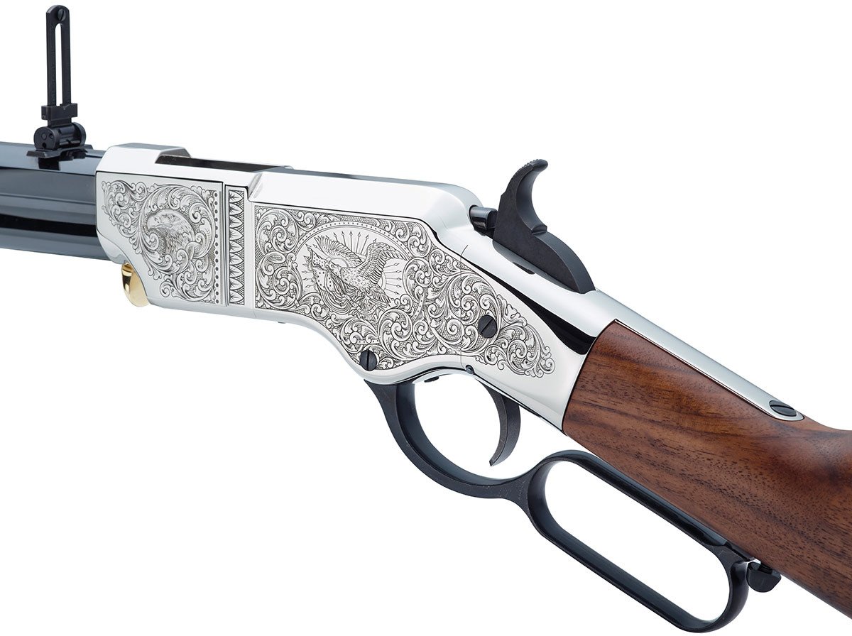 Henry Original Silver Deluxe Engraved .44-40 Winchester Lever-Action Rifle - view number 3