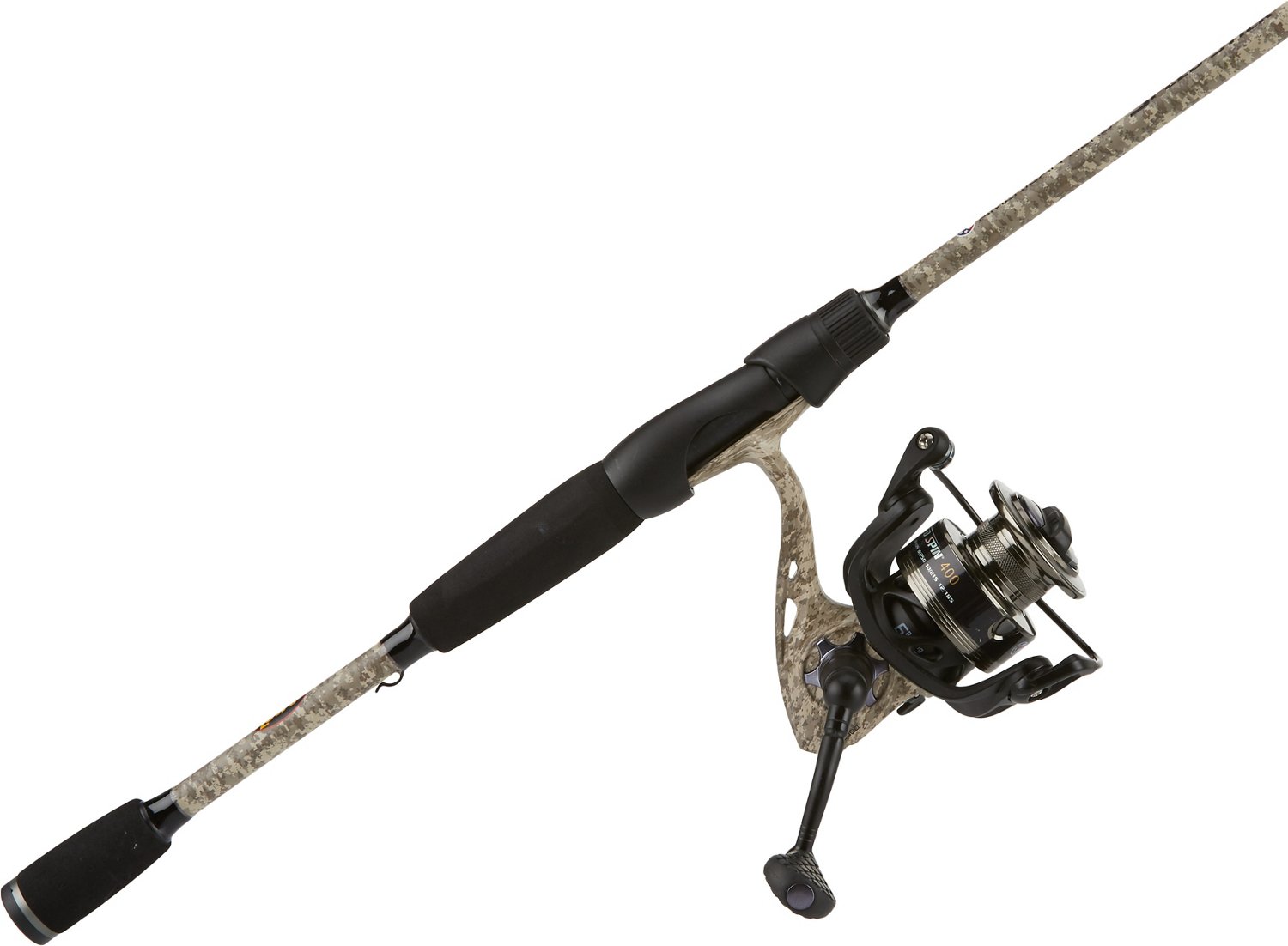 Lew's American Hero Camo Speed Spin 7 ft M Freshwater Spinning Rod and Reel  Combo