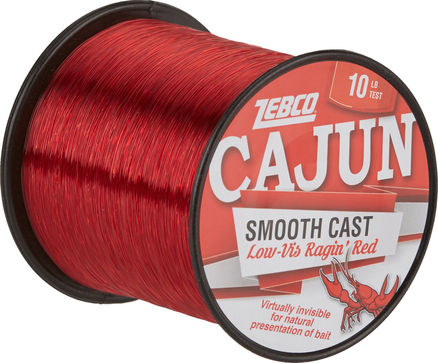 Zebco Cajun Smooth Cast Low-Vis Ragin Red Fishing Line 12 14 17 20