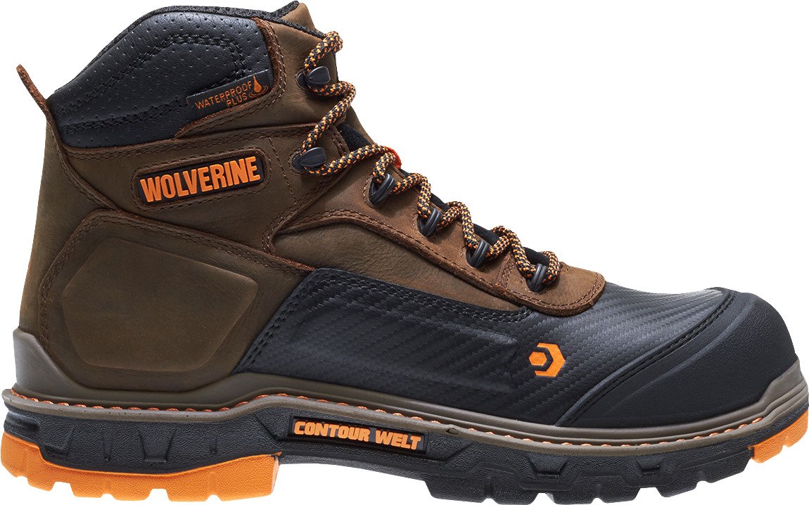 Wolverine Men's CarbonMAX Overpass 6 in EH Composite Toe Lace Up Work ...