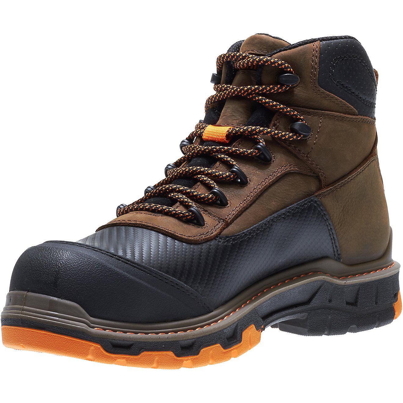 Wolverine Men's CarbonMAX Overpass 6 in EH Composite Toe Lace Up Work Boots                                                      - view number 4
