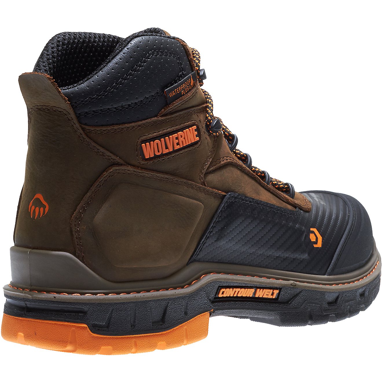 Wolverine Men's CarbonMAX Overpass 6 in EH Composite Toe Lace Up Work Boots                                                      - view number 8