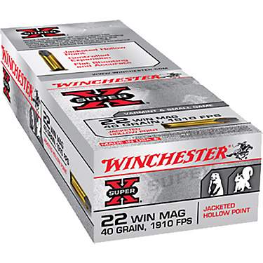 Winchester Super-X .22 Winchester Magnum Jacketed Hollow-Point Ammunition - 50 Rounds