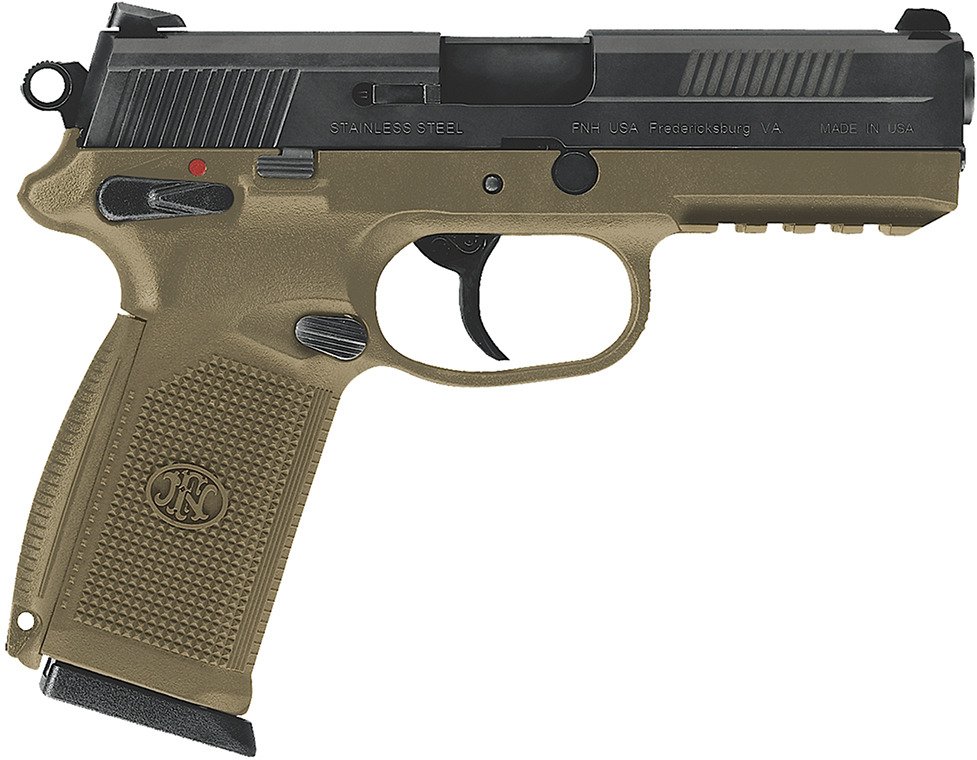 FN FNX-45 FDE/BLK .45 ACP Full-Sized 10-Round Pistol