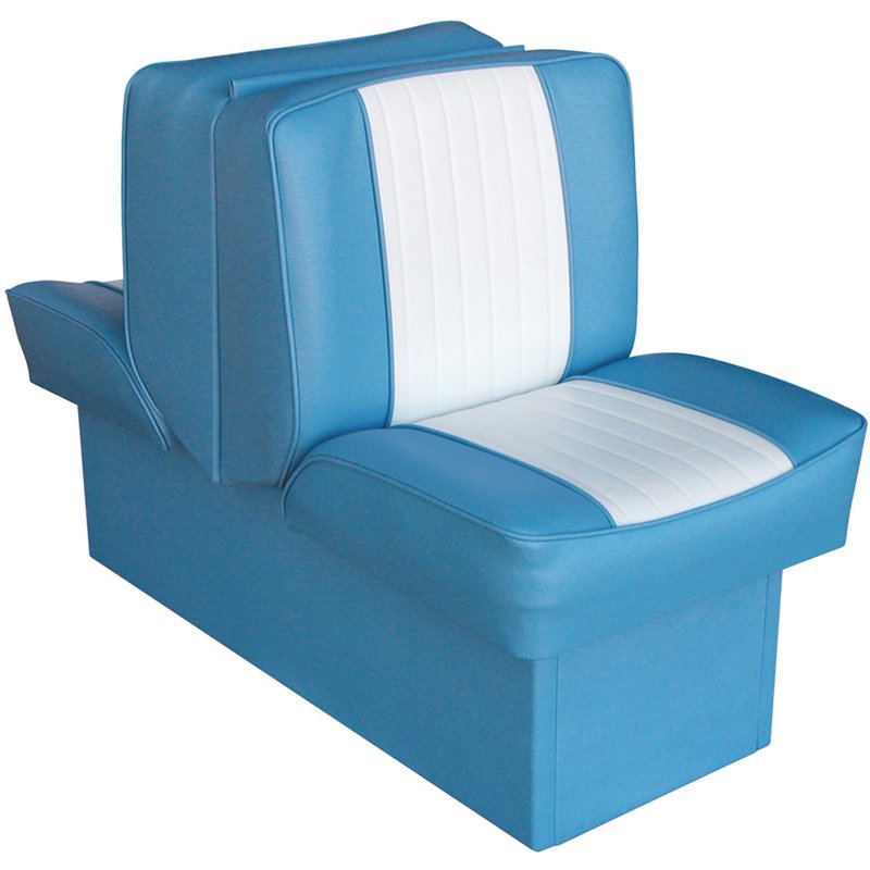 Wise 8WD707P-1-663 Deluxe Series Boat Lounge Seat, Light Blue and White