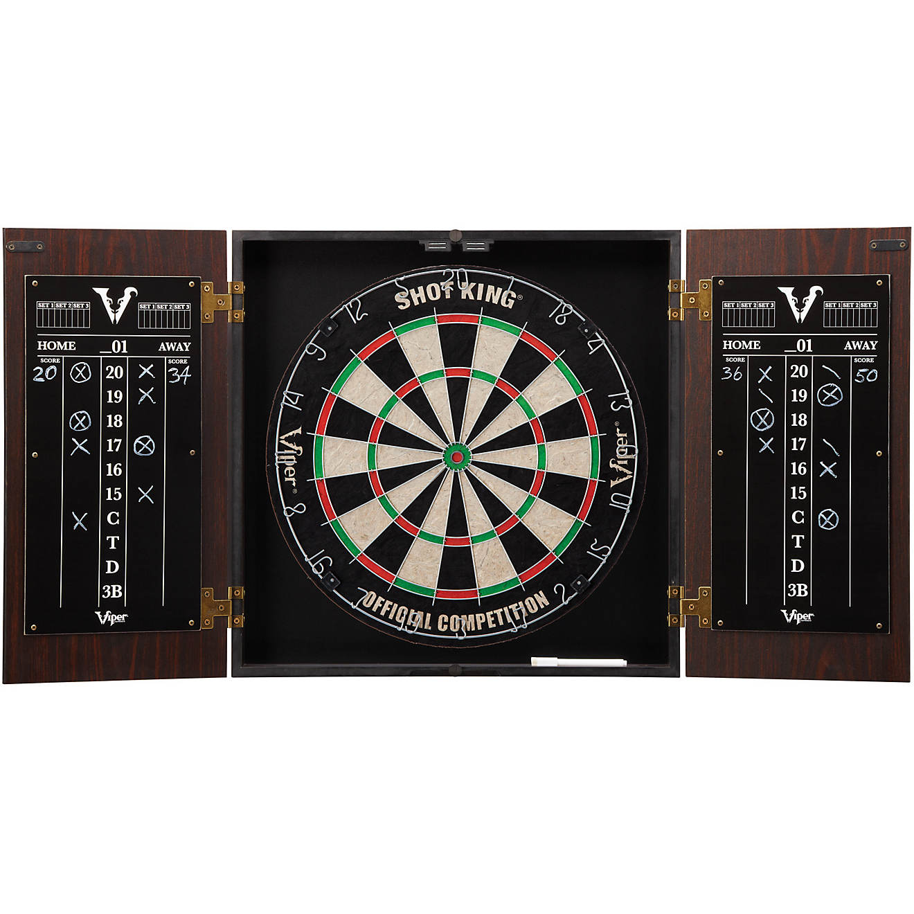 Viper Stadium Steel-Tip Dartboard with Cabinet                                                                                   - view number 1
