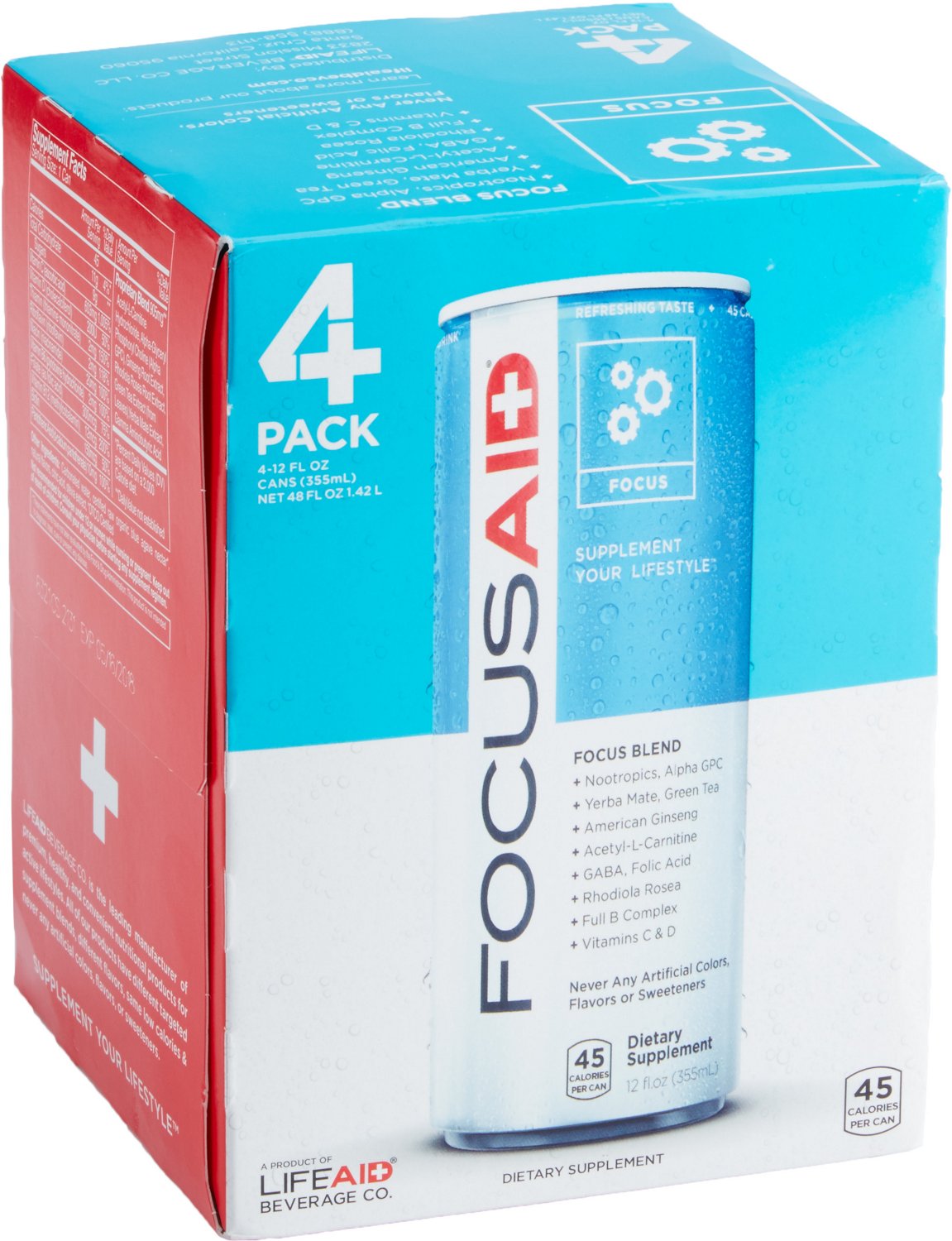 LifeAid Beverage Company Recovery Drinks 4Pack Academy