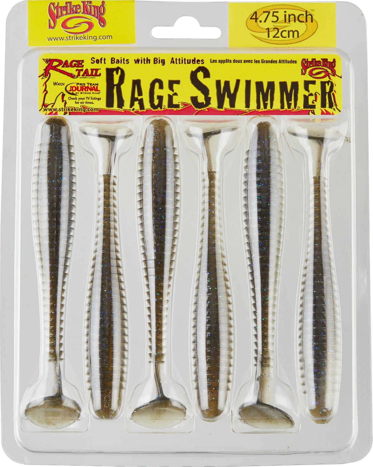 Strike King Rage Tail Rage Swimmer Soft Baits 6-Pack - view number 2
