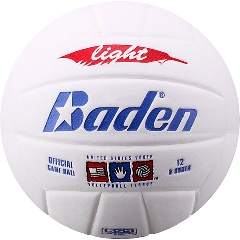 Baden Lexum Composite Light Indoor Volleyball, White/White