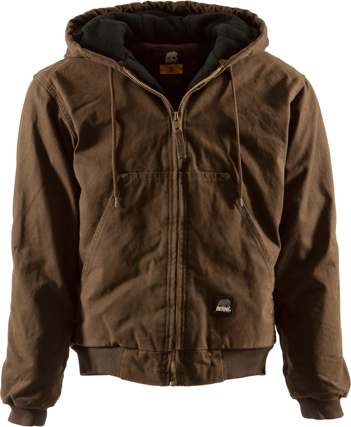 Berne Men's Original Washed Hooded Jacket - view number 5