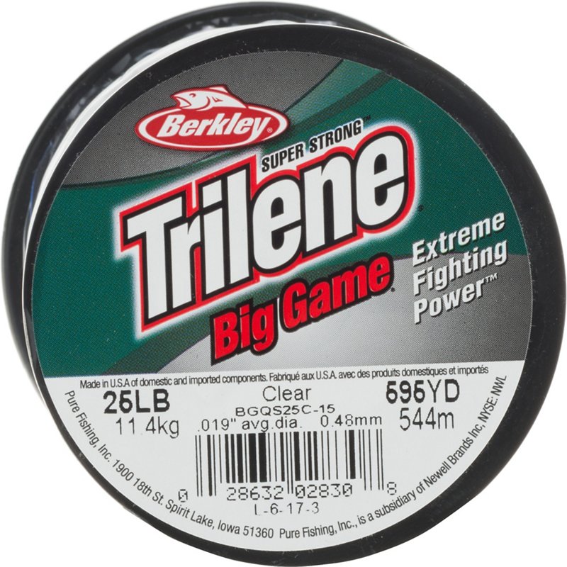 Photos - Fishing Line Berkley Trilene Big Game 25 lb - 595 yds Monofilament  Clear, 25 Lbs - at Academy Sports BGQS25C-15 