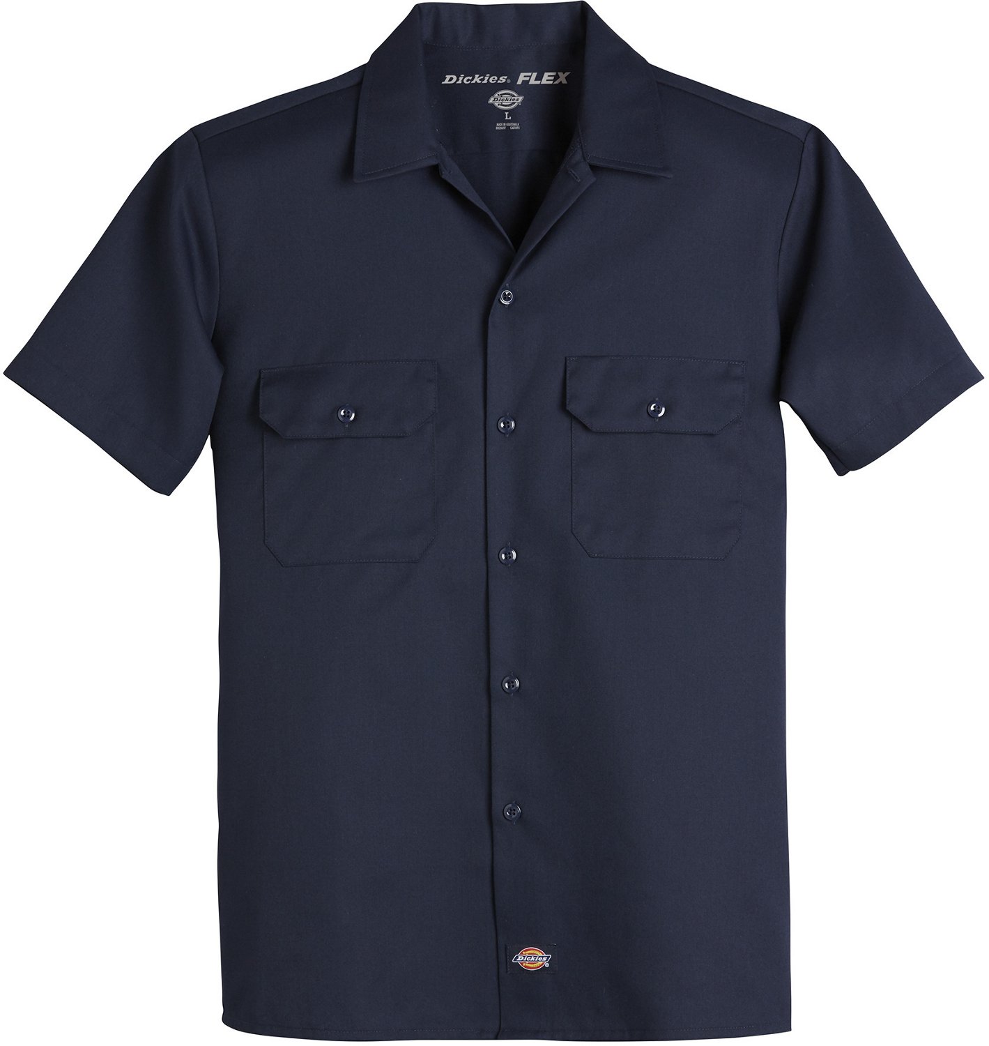 Dickies Men's FLEX Slim Fit Short Sleeve Twill Work Shirt | Academy