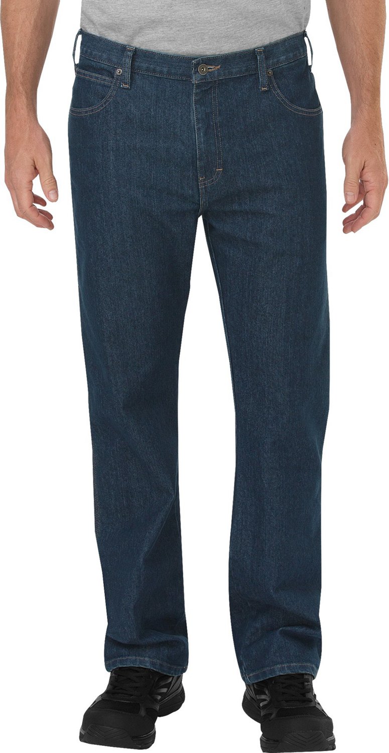 Dickies Men's FLEX Relaxed Fit Straight Leg 5-Pocket Carpenter Tough Max Denim Jean