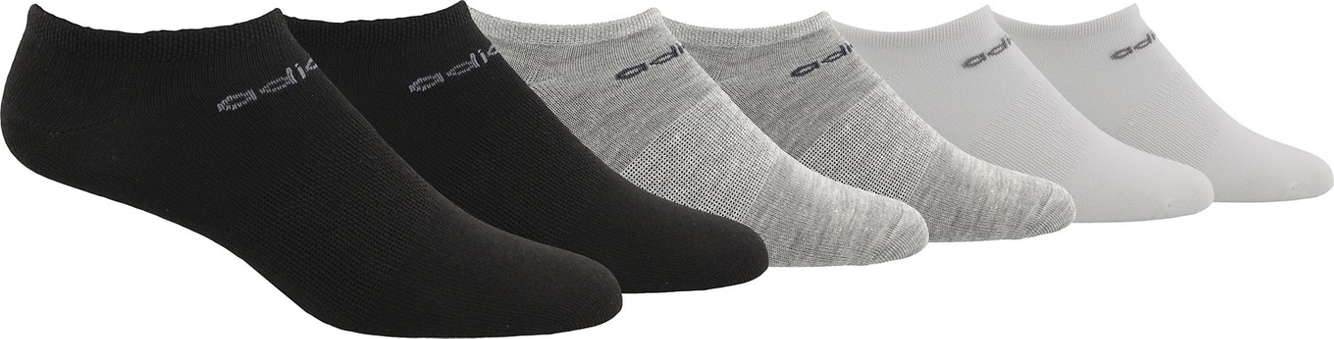 adidas Womens Superlite No Show Socks 6-Pair Size 5-10