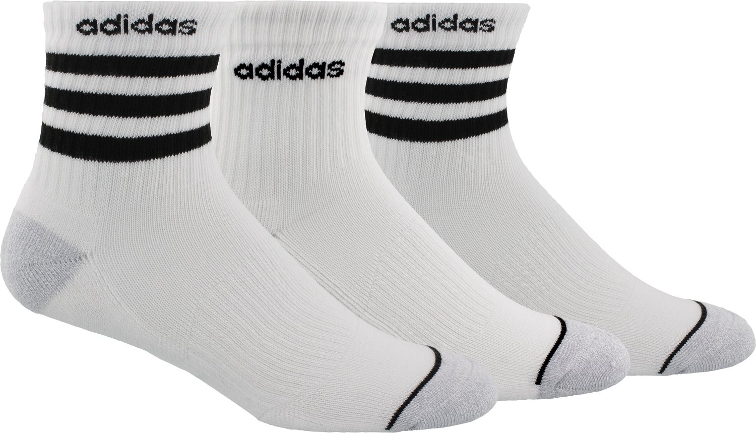 adidas 3Stripe HighQuarter Socks 3 Pack Academy