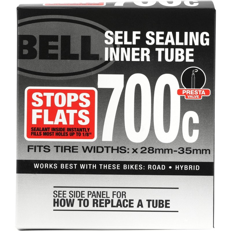 Bell Presta 48 mm 700c x 28 - 35c Self-Seal Tube Black - Bicycle Accessoriesories at Academy Sports