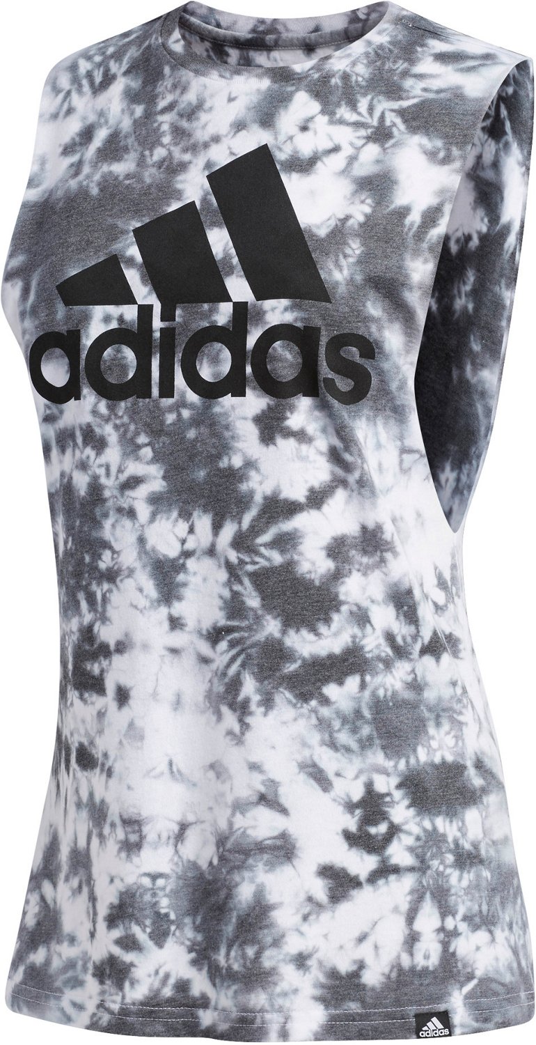adidas Women's Tie-Dye Festival Muscle Tank Top