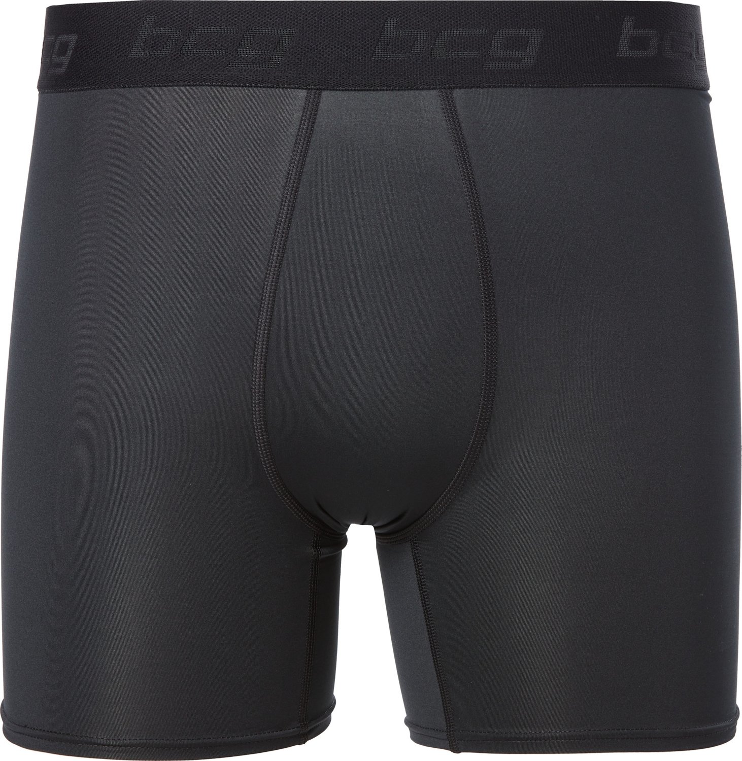 BCG Men's Athletic Compression Solid Brief Shorts 6 in