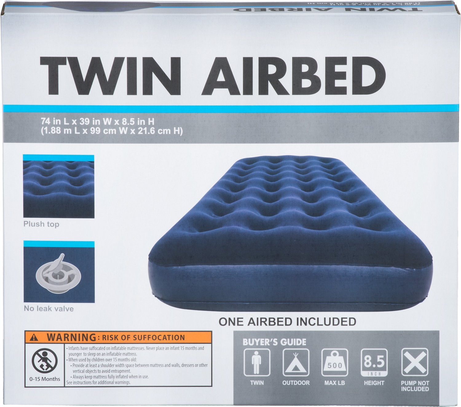 Twin-Size Plush Top Airbed                                                                                                       - view number 3