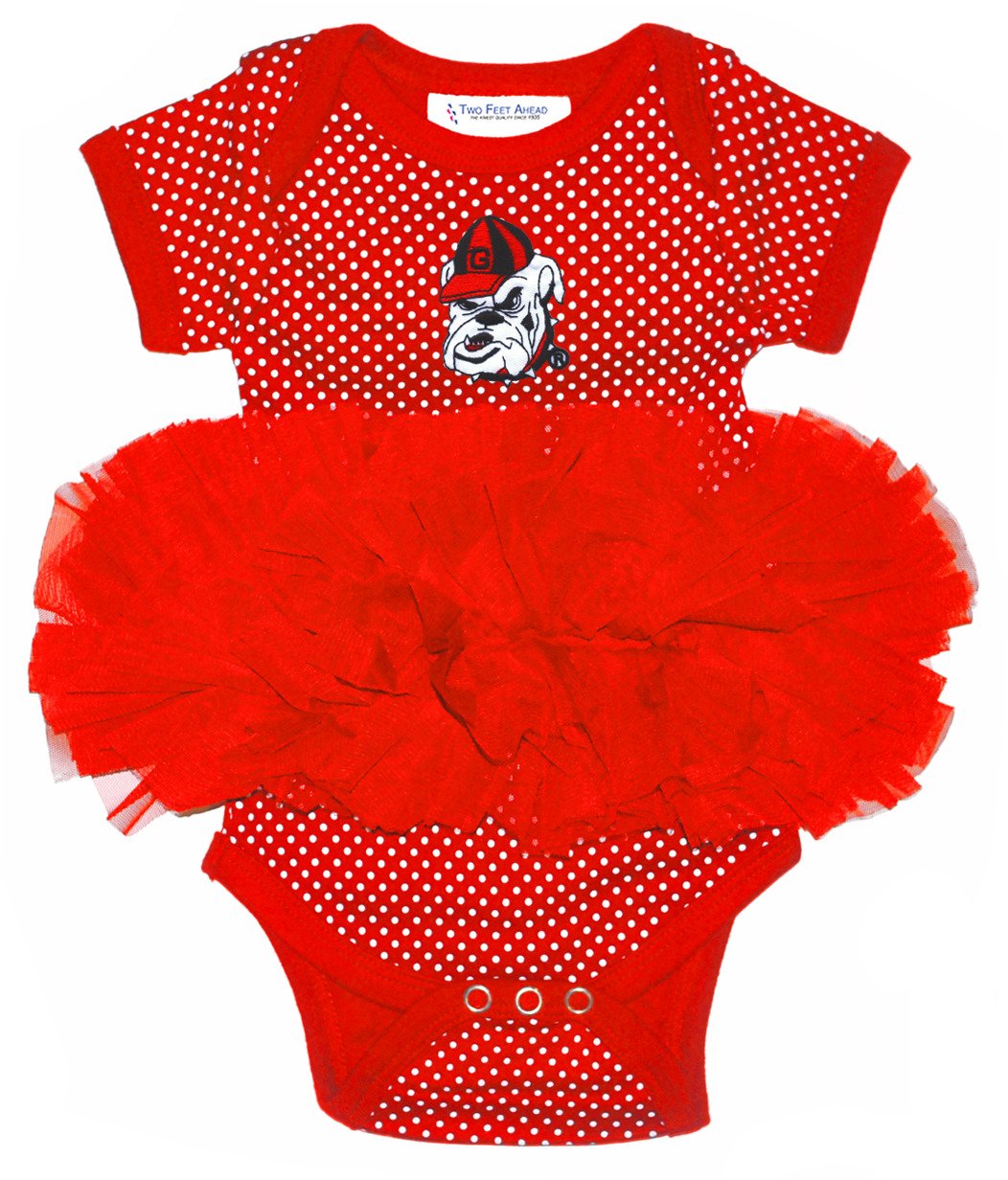 Two Feet Ahead Infants Girls' University of Georgia Tutu Onesie